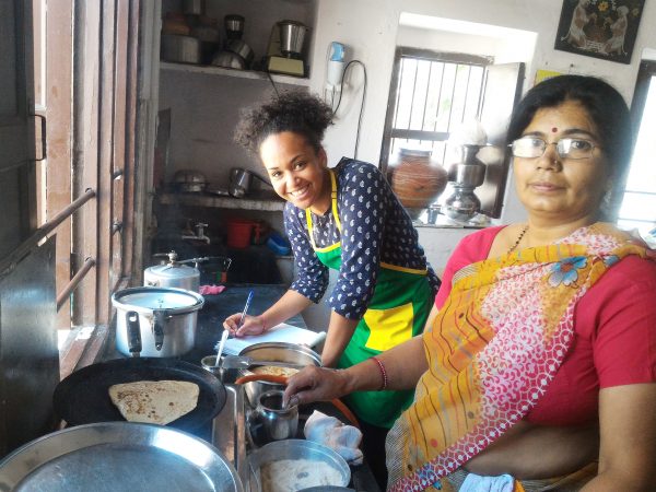 cooking together